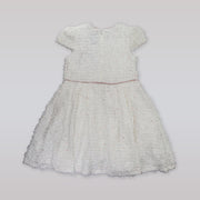 Amberley London Girls Arabesque Winter Dress in Confetti Pink