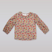 Amberley London Girls Cotswold Clematis Floral Print Long Sleeve Blouse