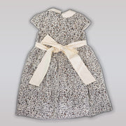 Amberley London Girls Fabiola Leopard Print Cotton Party Dress