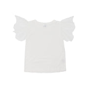 Amiki Paula White Lace Flutter Sleeve Girls Luxury Nightgown
