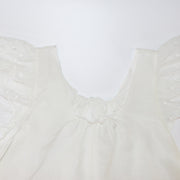 AMIKI Sylvia Ivory Luxuriously Soft Cotton Girls Nightdress Sleepwear
