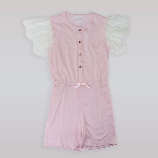 AMIKI Girls Nora Pink Bloom Floral Cotton Nightdress Sleepwear