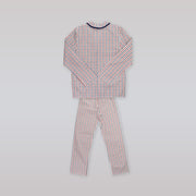 AMIKI Sam Boys Red and Navy Check Cotton Pajamas