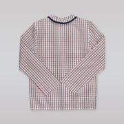 AMIKI Sam Boys Red and Navy Check Cotton Pajamas