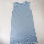 AMIKI Gloria Girls Frosty Blue Elegant Nightdress Sleepwear for Kids