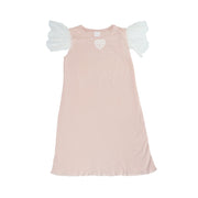 AMIKI Gloria Powder Pink Luxury Cotton Girls Nightgown Sleepwear