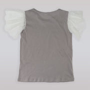 AMIKI Paula Grey Elegant Silk Nightgown for Girls Sleepwear