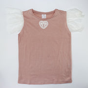 Amiki Girls Paula Powder Pink Long Sleeve Cotton Nightgown