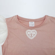 Amiki Girls Paula Powder Pink Long Sleeve Cotton Nightgown