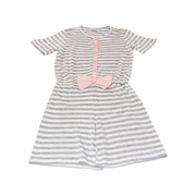 AMIKI Girls Eleonore Striped Cotton Nightdress Luxury Sleepwear Gown