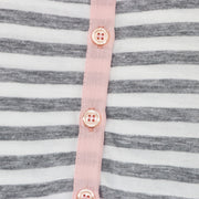 AMIKI Girls Eleonore Striped Cotton Nightdress Luxury Sleepwear Gown