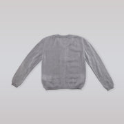 Elegant Hucklebones London Smoke Grey Knit Cardigan for Girls