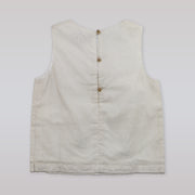 Elegant Huckle Bones Ivory Sheer Organdy Girls Party Dress