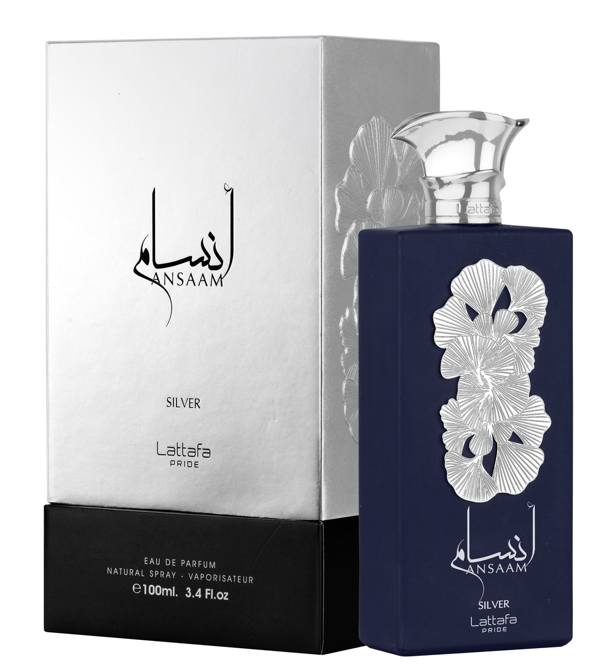 Lattafa Pride Ansaam Silver Eau De Parfum Unisex Intense Fragrance 100ml