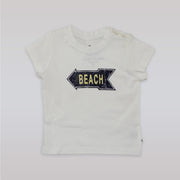 Marie Chantal Designer White Beach Tee for Infants 6 Months