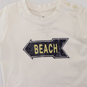 Marie Chantal Designer White Beach Tee for Infants 6 Months
