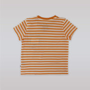 Marie Chantal Tangerine Stripe Cotton Tee for Stylish Kids