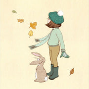 Belle and Boo Windy Day Signed Cotton Rag Art Print