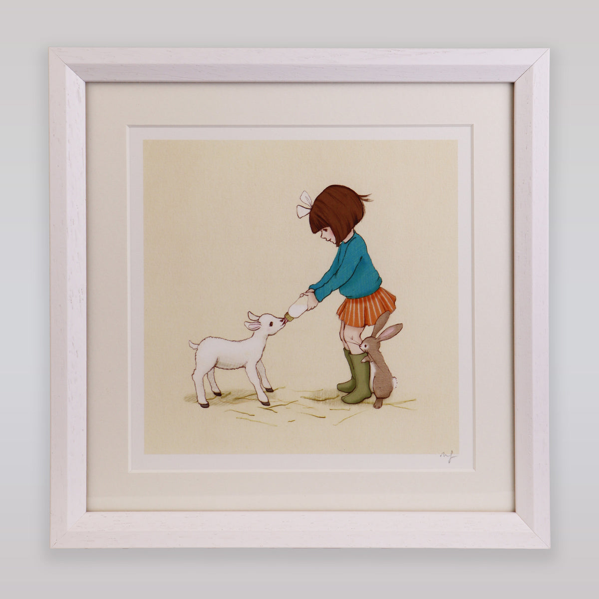 Belle & Boo Little Lamp Signed Giclee Art Print