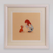 Belle & Boo Cat and Girl Signed Giclee Art Print