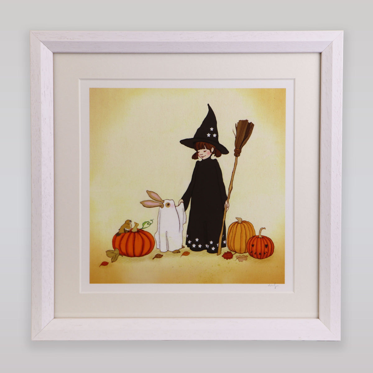 Belle & Boo Halloween Night Signed Fine Art Giclee Print