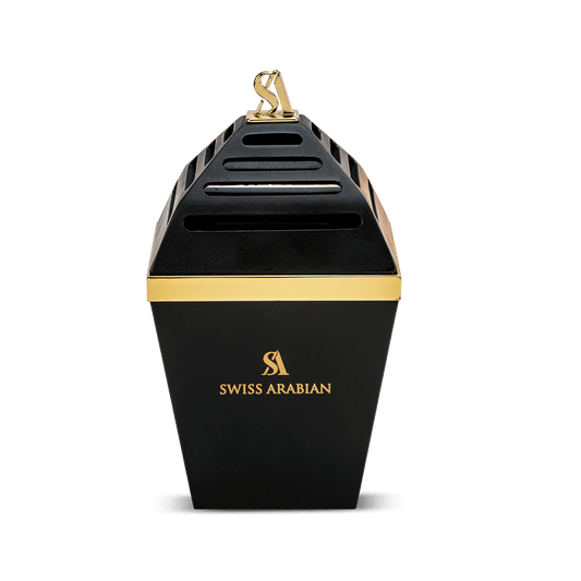 Elegant Black Acrylic Bakhoor Burner for Modern Home Fragrance