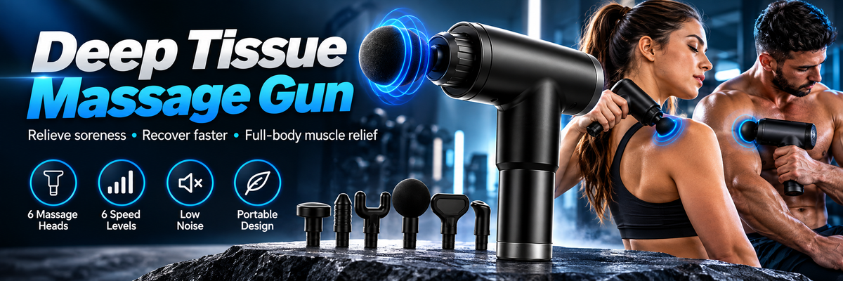 ⚡ Electric Massage Gun – Deep Tissue Muscle Recovery