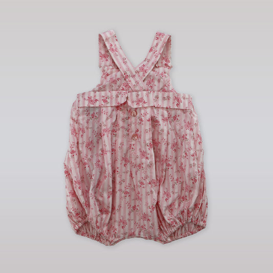 Fleurisse & Leon Carole Chemin Rose Pink Baby Girl Floral Dress