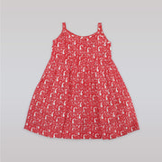 Belle & Boo Girls Floral Print Sleeveless Cotton Sun Dress