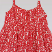 Belle & Boo Girls Floral Print Sleeveless Cotton Sun Dress