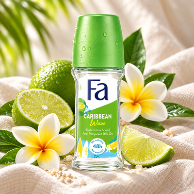 Fa Caribbean Lemon Roll-On – Citrus Freshness – 50ml