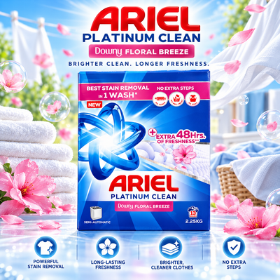 Ariel Laundry Detergent Powder with Touch of Downy 2.25k – Semi Automatic