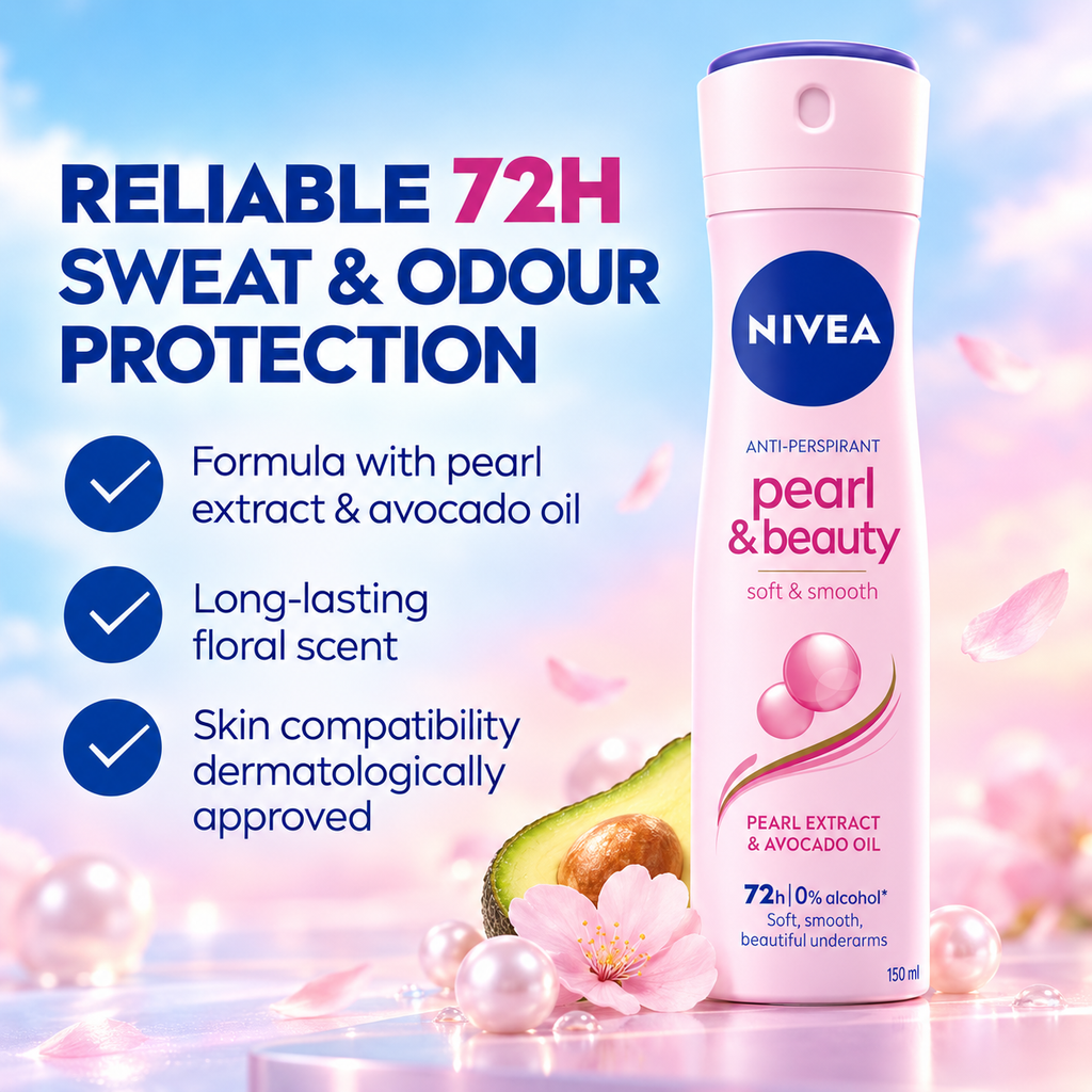 NIVEA Pearl & Beauty Female Deodorant Spray – 150ml