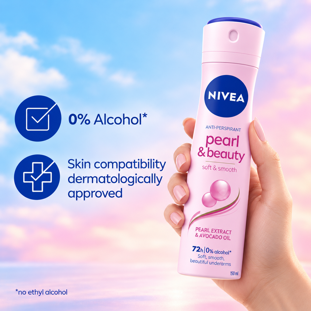 NIVEA Pearl & Beauty Female Deodorant Spray – 150ml
