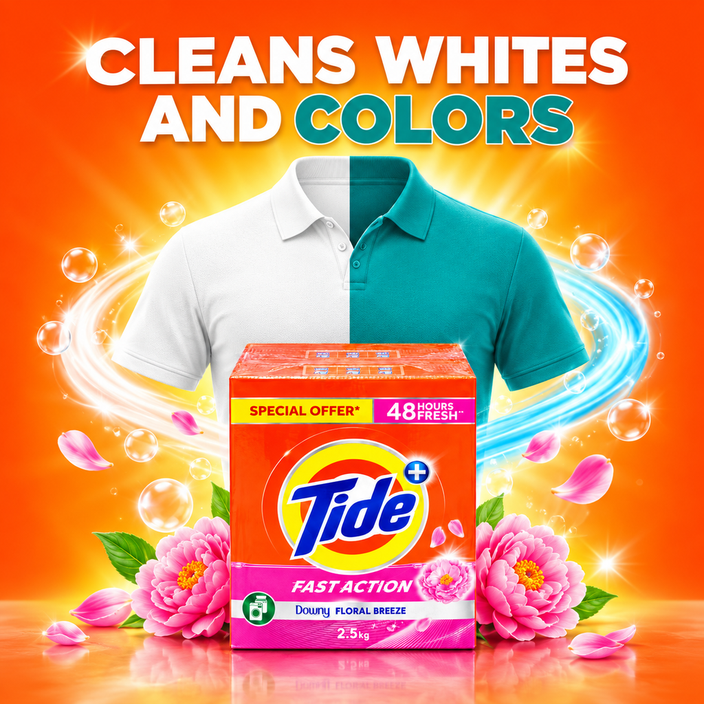 Tide Fast Action Downy Floral Breeze Detergent Powder – 2.5kg