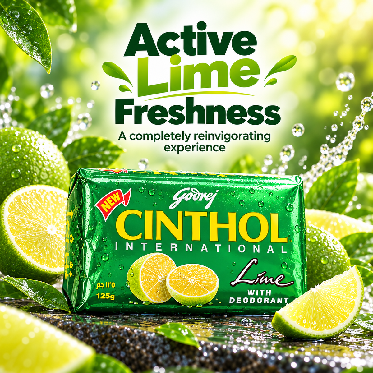 Cinthol Lime Fresh Bathing Soap – 125g x