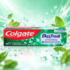 Colgate Max Fresh Clean Mint Toothpaste 100ml – Refreshing Mint Freshness x10pcs