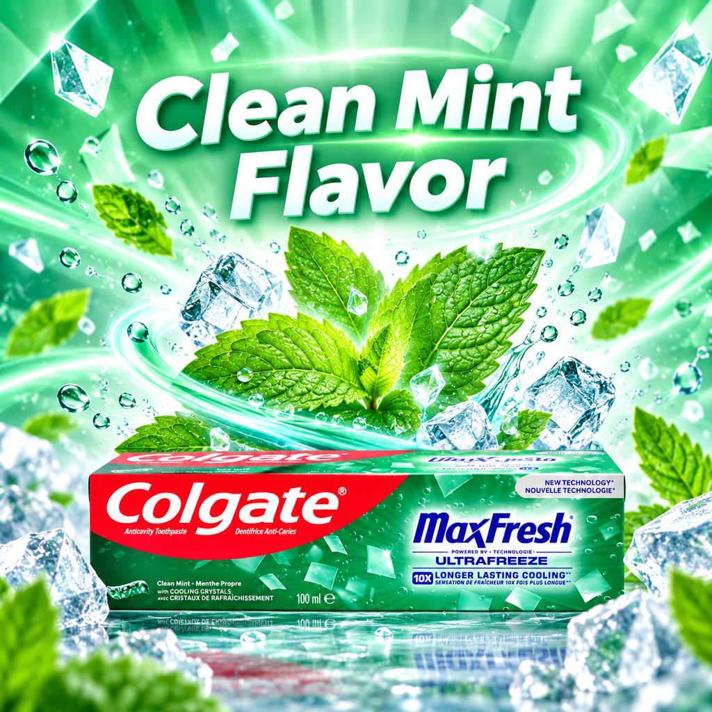 Colgate Max Fresh Clean Mint Toothpaste 100ml – Refreshing Mint Freshness x10pcs