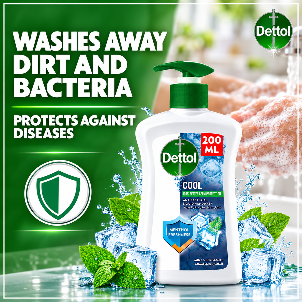 Dettol Cool Mint Hand Wash – 200ml x 3pcs