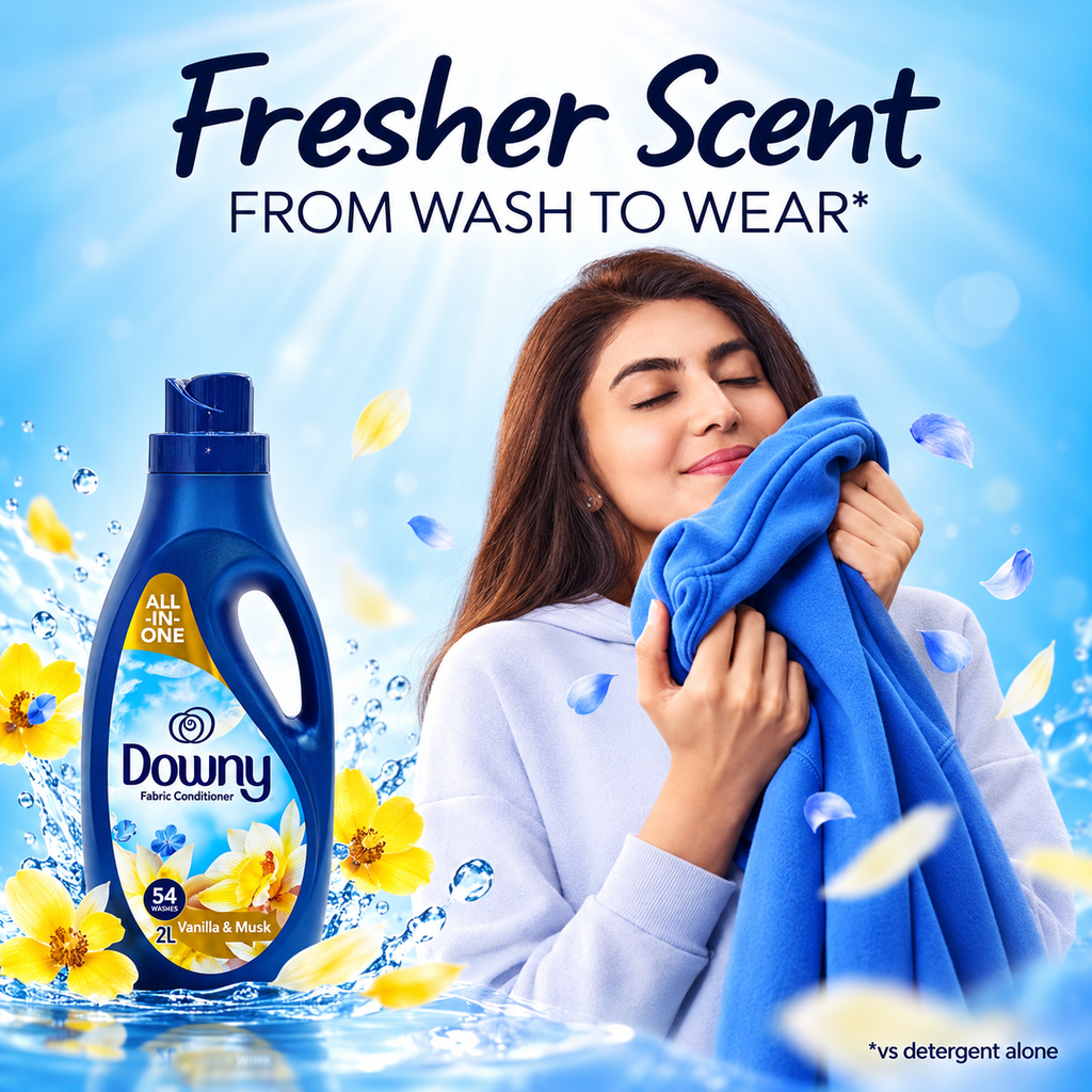 Downy Lavender & Musk Concentrated Fabric Conditioner – 2L