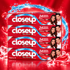 Closeup Red Toothpaste – Fresh Breath & Daily Cleaning 75ml 4 Pcs