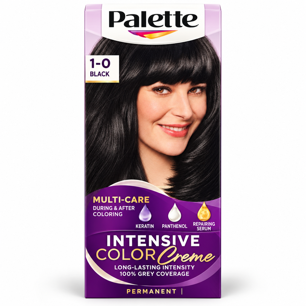 Palette Intensive Color Creme 1-0 Black Hair Color