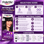 Palette Intensive Color Creme 1-0 Black Hair Color