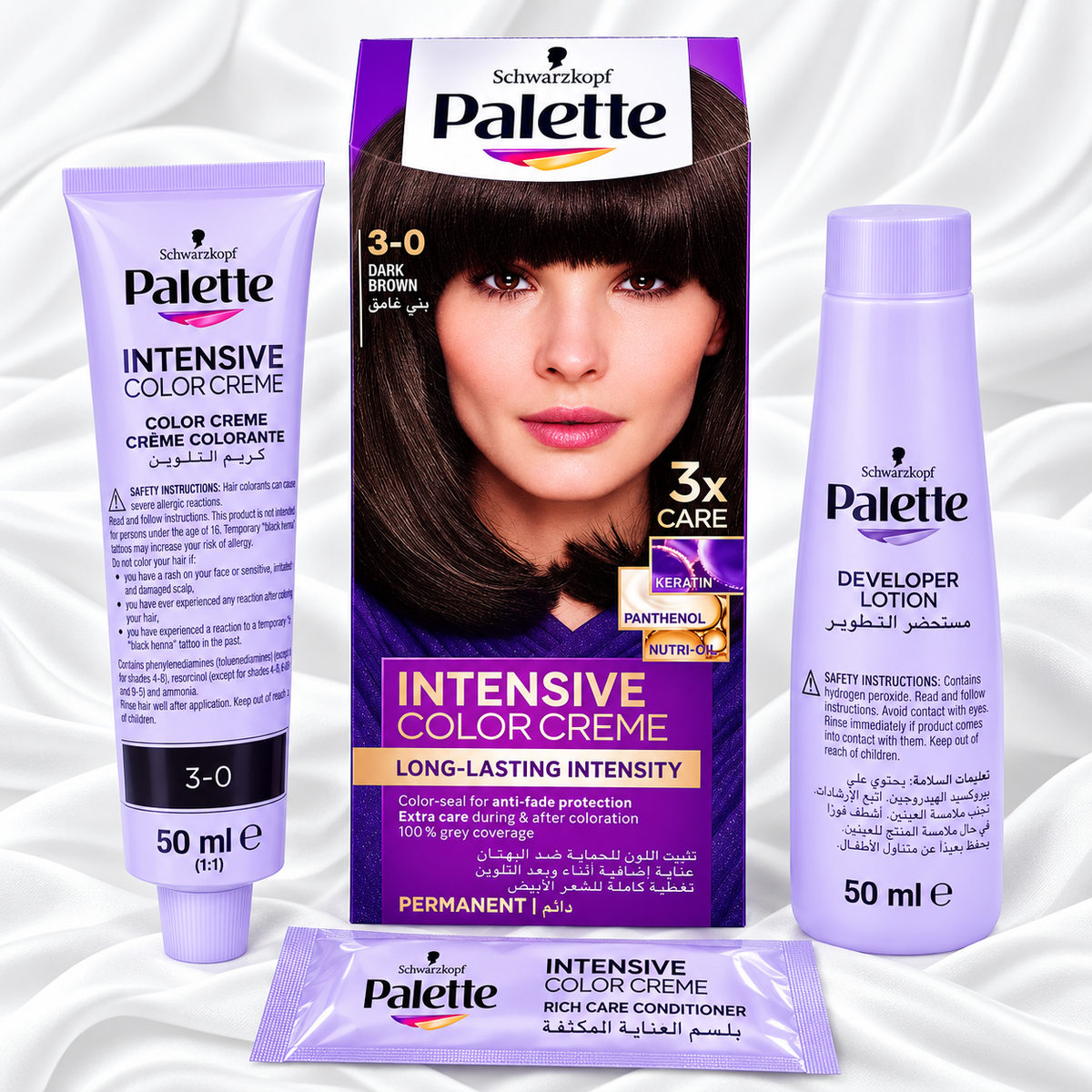 Palette Intensive Color Creme 3-0 Dark Brown Hair Color