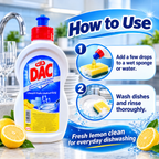DAC Lemon Dishwashing Liquid – 500ml