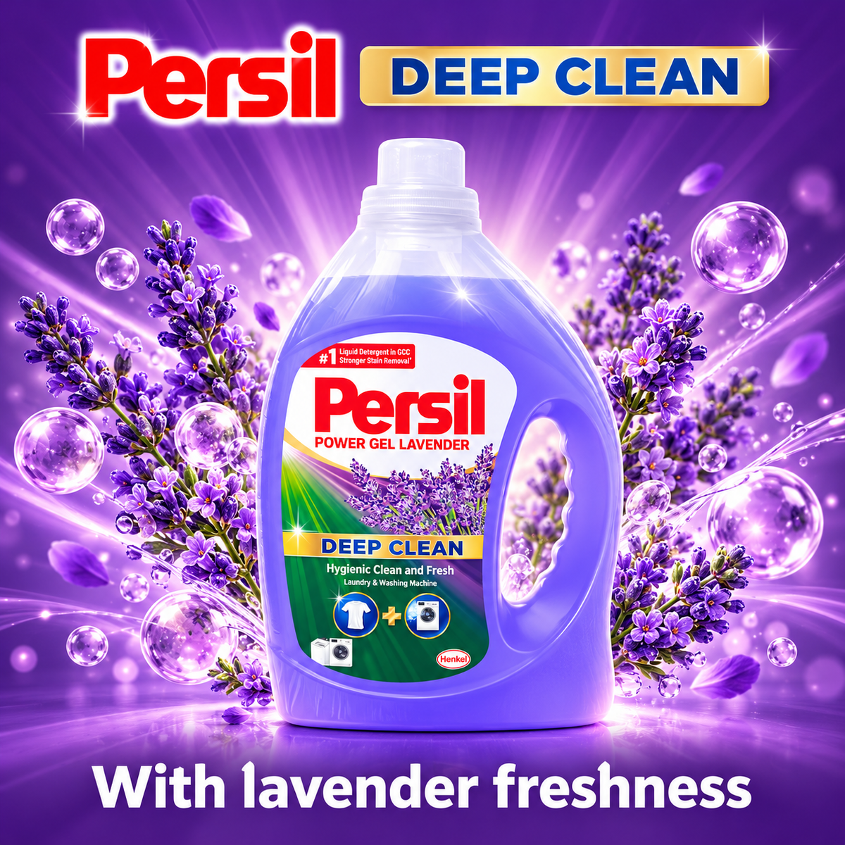 Persil Power Gel Lavender 2.9L + 950ml – 3.85L Value Pack