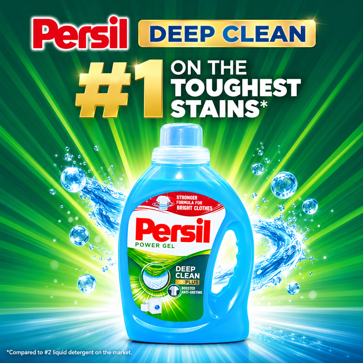 Persil Power Gel Green Liquid Detergent 1L – 2 Pack
