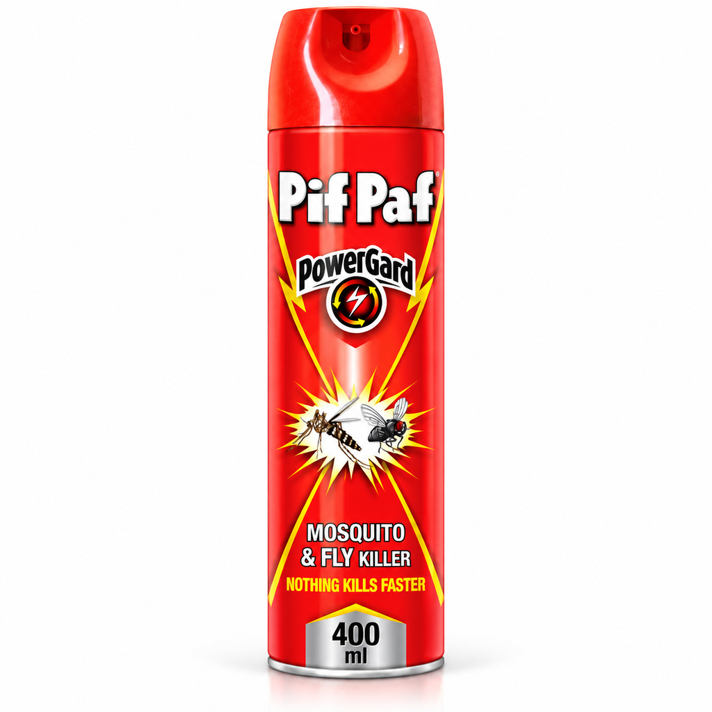 Pif Paf Red Mosquito & Fly Killer Spray 400ml – 6 Pcs Fast-Action Insect Control