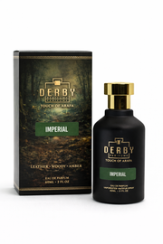 Derby Imperial perfume bottle and packaging on a white background