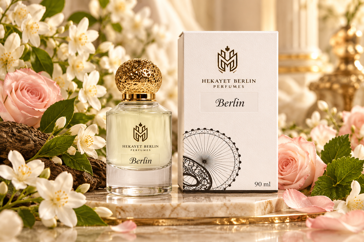 Hekayet Berlin Eau de Parfum 100ml – Orange, Rose & White Musk Unisex Perfume | Long Lasting Floral Musky Fragrance